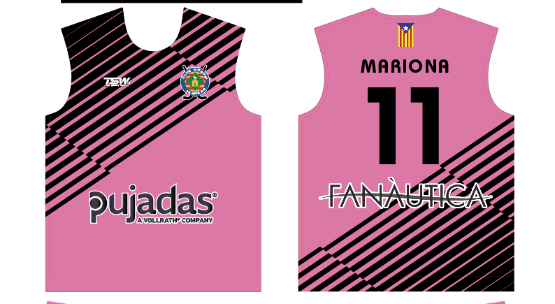 samarreta rosa 1 A EQUIPACIÓ PORTERA FEMENÍ CLUB HOQUEI FARNERS - Imagen 1